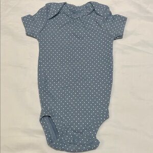 “Bundle 10/$13” carters newborn blue Polka Dot baby girl boy One Piece body suit